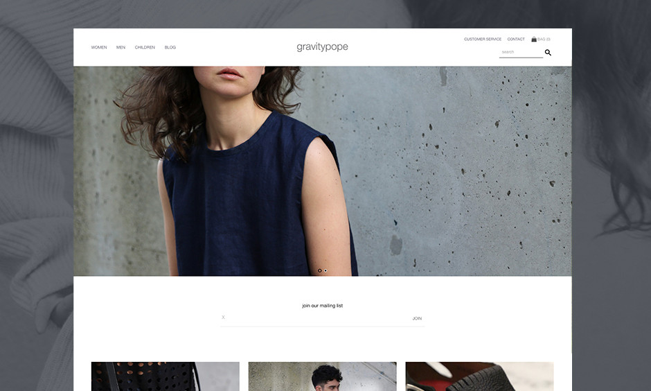 Retail E-Commerce Website Design