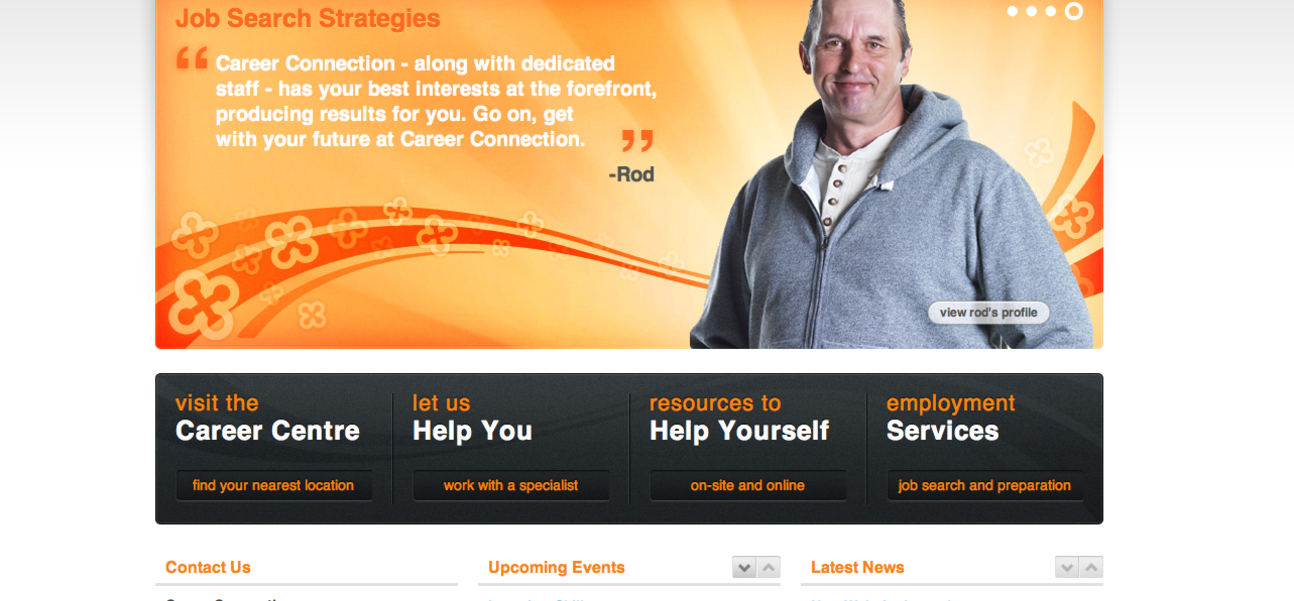 the new www.mycareerconnection.ca